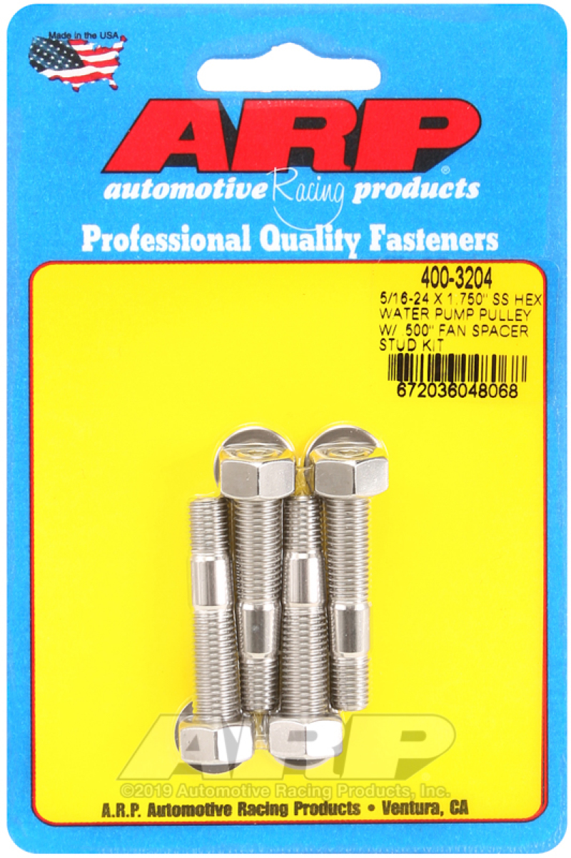 Picture of ARP Water Pump Pulley Stud Kits Hardware Kits - 400-3204