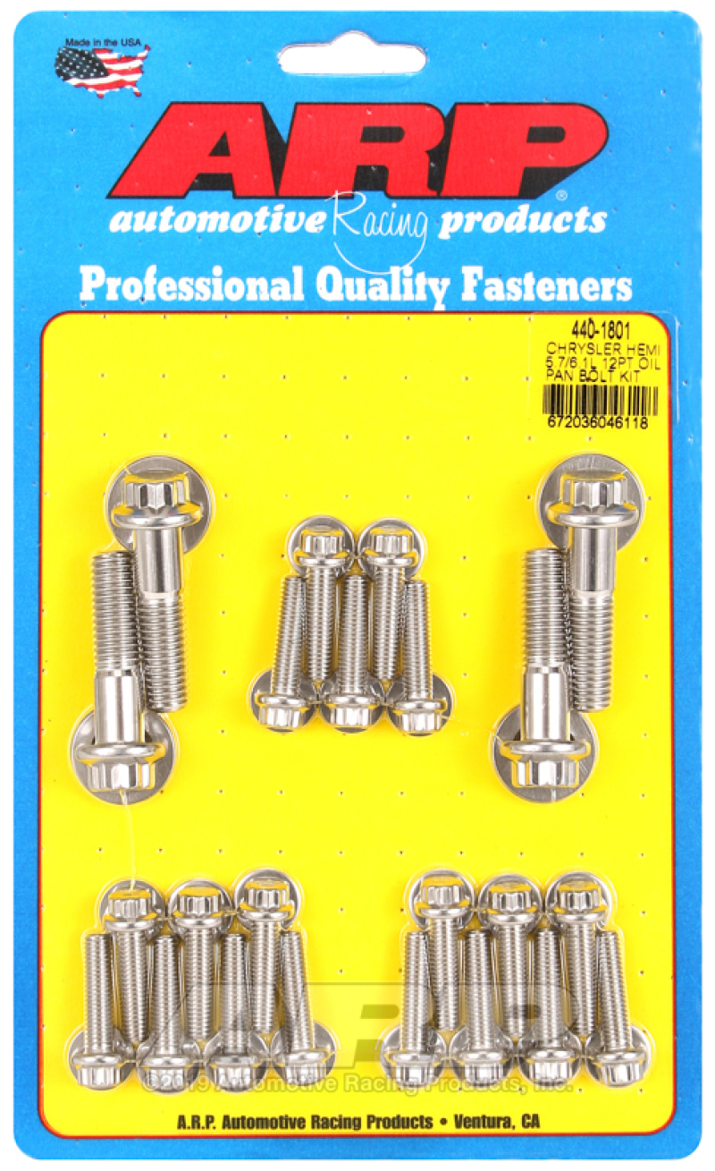 Picture of ARP Oil Pan Bolt Kits Hardware Kits - 440-1801
