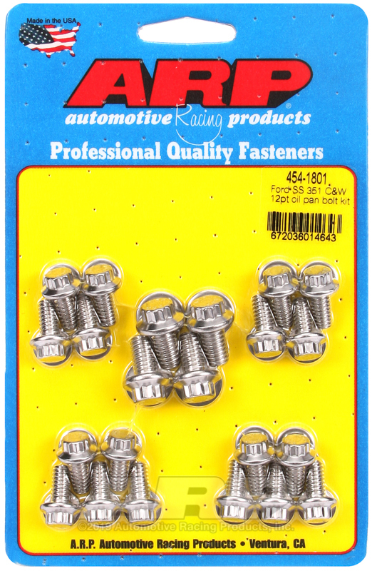 Picture of ARP Oil Pan Bolt Kits Hardware Kits - 454-1801