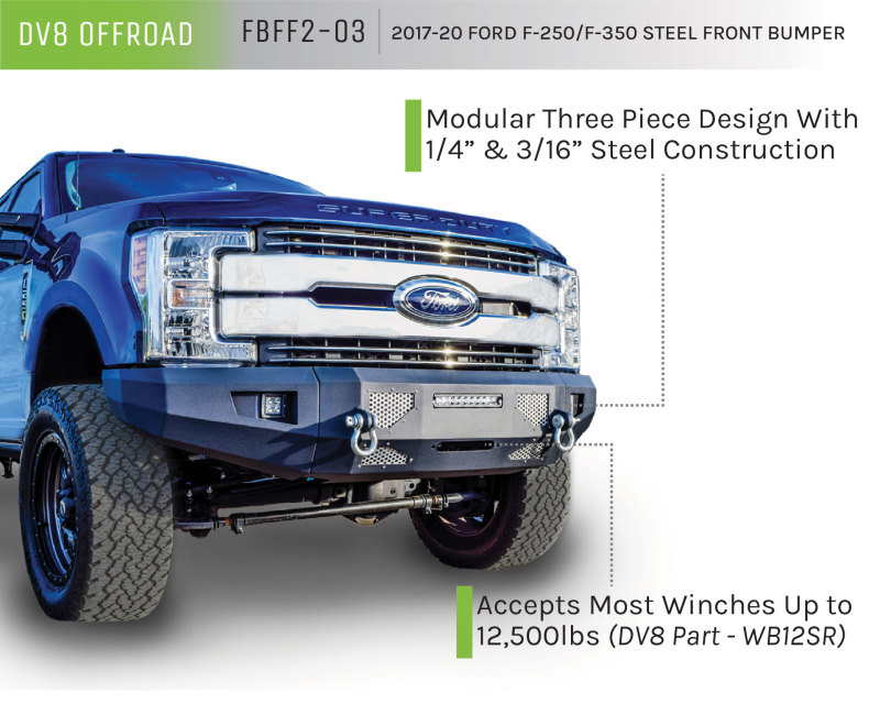 Picture of DV8 Offroad DVE Front Bumpers - FBFF2-03