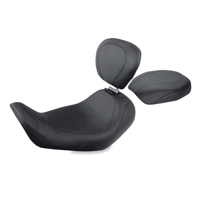 Picture of Mustang Motorcycle MMP Solo with Driver Backrest Original Solo Motorcycle Seats - 79800