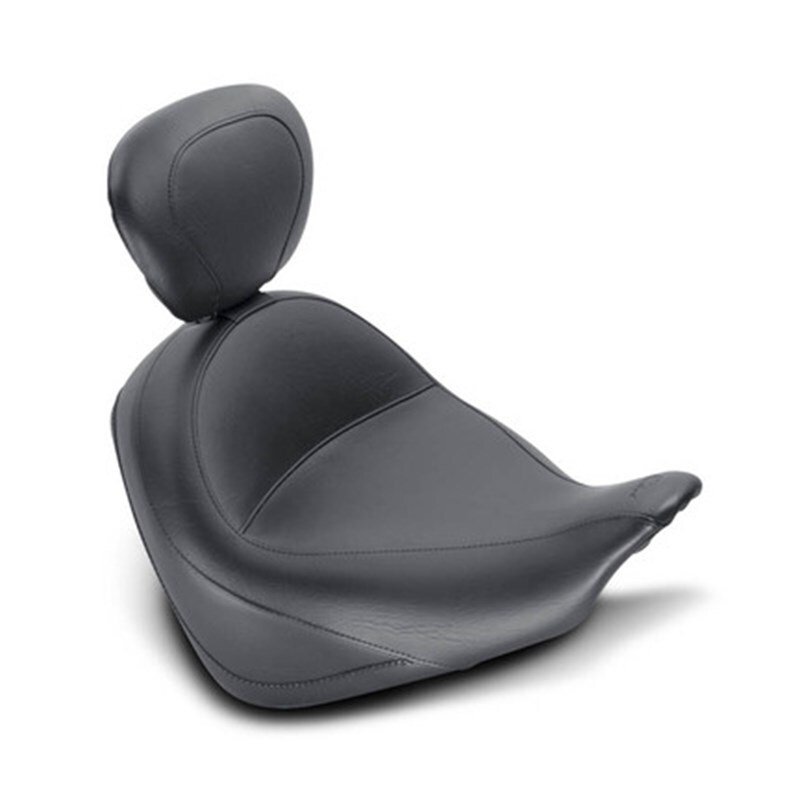Picture of Mustang Motorcycle MMP Solo with Driver Backrest Original Solo Motorcycle Seats - 79628