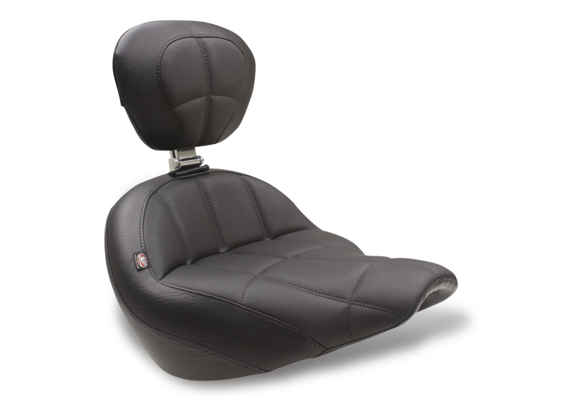 Picture of Mustang Motorcycle MMP Solo with Driver Backrest Original Solo Motorcycle Seats - 79494