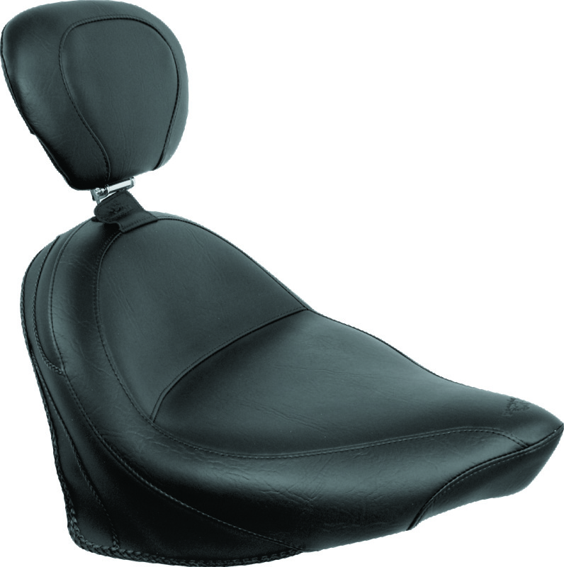 Picture of Mustang Motorcycle MMP Solo with Driver Backrest Original Solo Motorcycle Seats - 79384