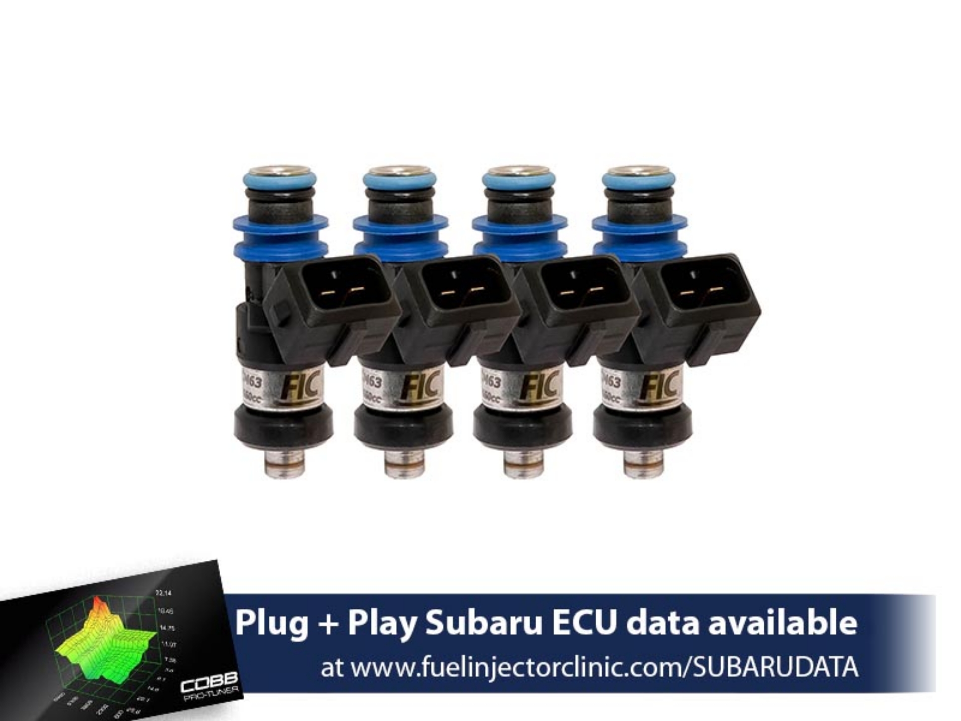 Picture of FIC 1650cc Fuel Injector Clinic Injector Set for Subaru BRZ (High-Z)