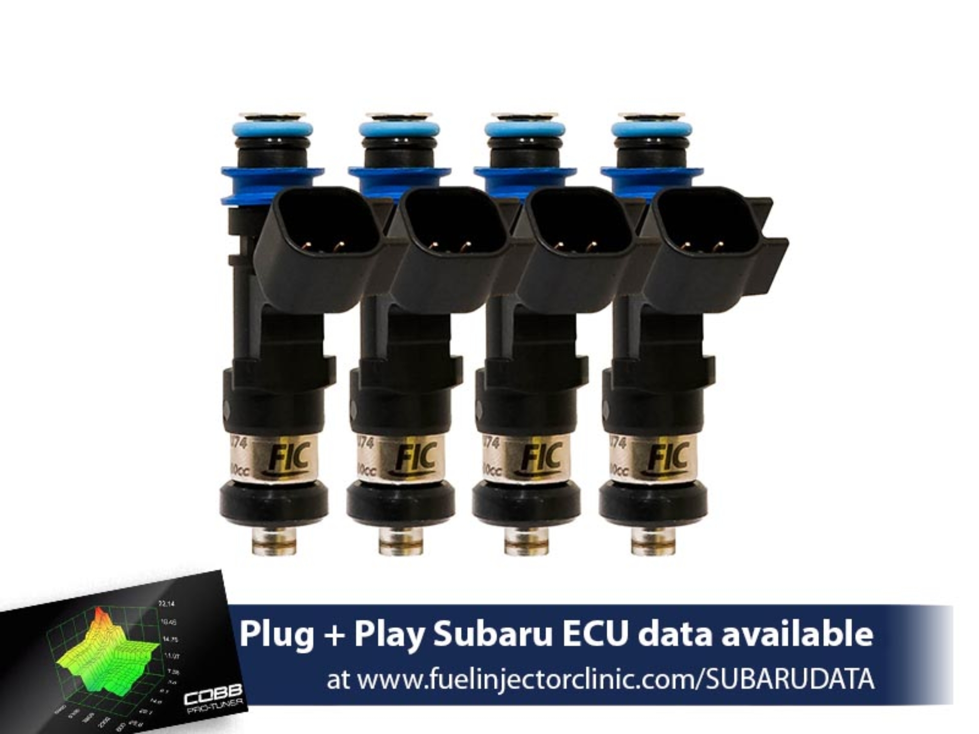 Picture of FIC 775cc Subaru WRX('02-'14)/STi ('07+) Fuel Injector Clinic Injector Set (High-Z)