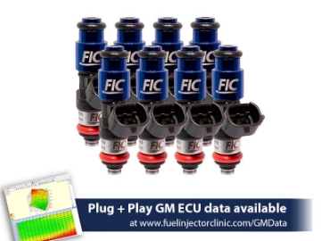 Picture of FIC2150cc (240 lbs/hr at OE 58 PSI fuel pressure) FIC Fuel  Injector Clinic Injector Set for LS2 engines (High-Z)