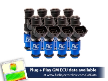 Picture of FIC2150cc (240 lbs/hr at OE 58 PSI fuel pressure) FIC Fuel  Injector Clinic Injector Set for 4.8/5.3/6.0 Truck Motors ('99-'06) (High-Z)
