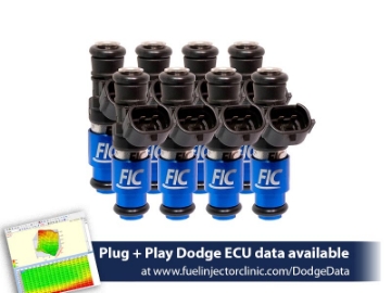 Picture of FIC2150cc (240 lbs/hr at OE 58 PSI fuel pressure) FIC Fuel Injector Clinic Injector Set for Dodge Hemi SRT-8, 5.7 (High-Z)