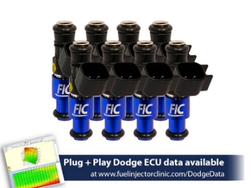 Picture of FIC1440cc (160 lbs/hr at OE 58 PSI fuel pressure) FIC Fuel Injector Clinic Injector Set for Dodge Hemi SRT-8, 5.7 (High-Z)
