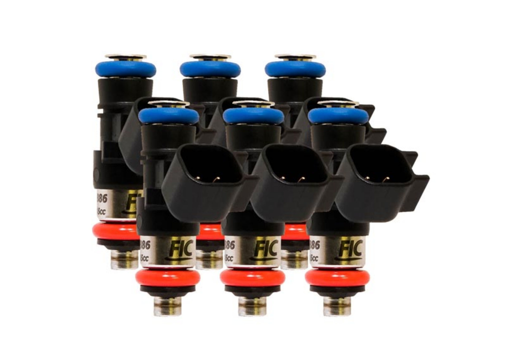 Picture of FIC1650cc (180 lbs/hr at OE 58 PSI fuel pressure) FIC Fuel Injector Clinic Injector Set for Jeep 3.6L V6 engines (High-Z)