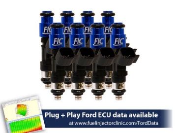 Picture of FIC775cc (74 lbs/hr at 43.5 PSI fuel pressure) FIC Fuel  Injector Clinic Injector Set for Mustang GT (2005-2016 )/GT350 (2015-2016)/ Boss 302 (2012-2013)/Cobra (1999-2004)  (High-Z)