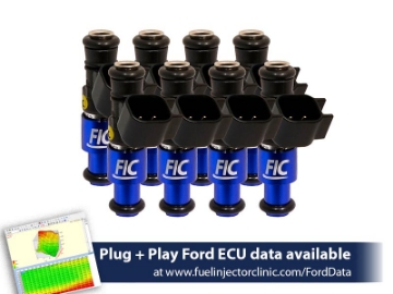 Picture of FIC1440cc (140 lbs/hr at 43.5 PSI fuel pressure) FIC Fuel Injector Clinic Injector Set for Ford Shelby GT500 (2007-2014) / Ford GT40 (2005-2006)(High-Z)