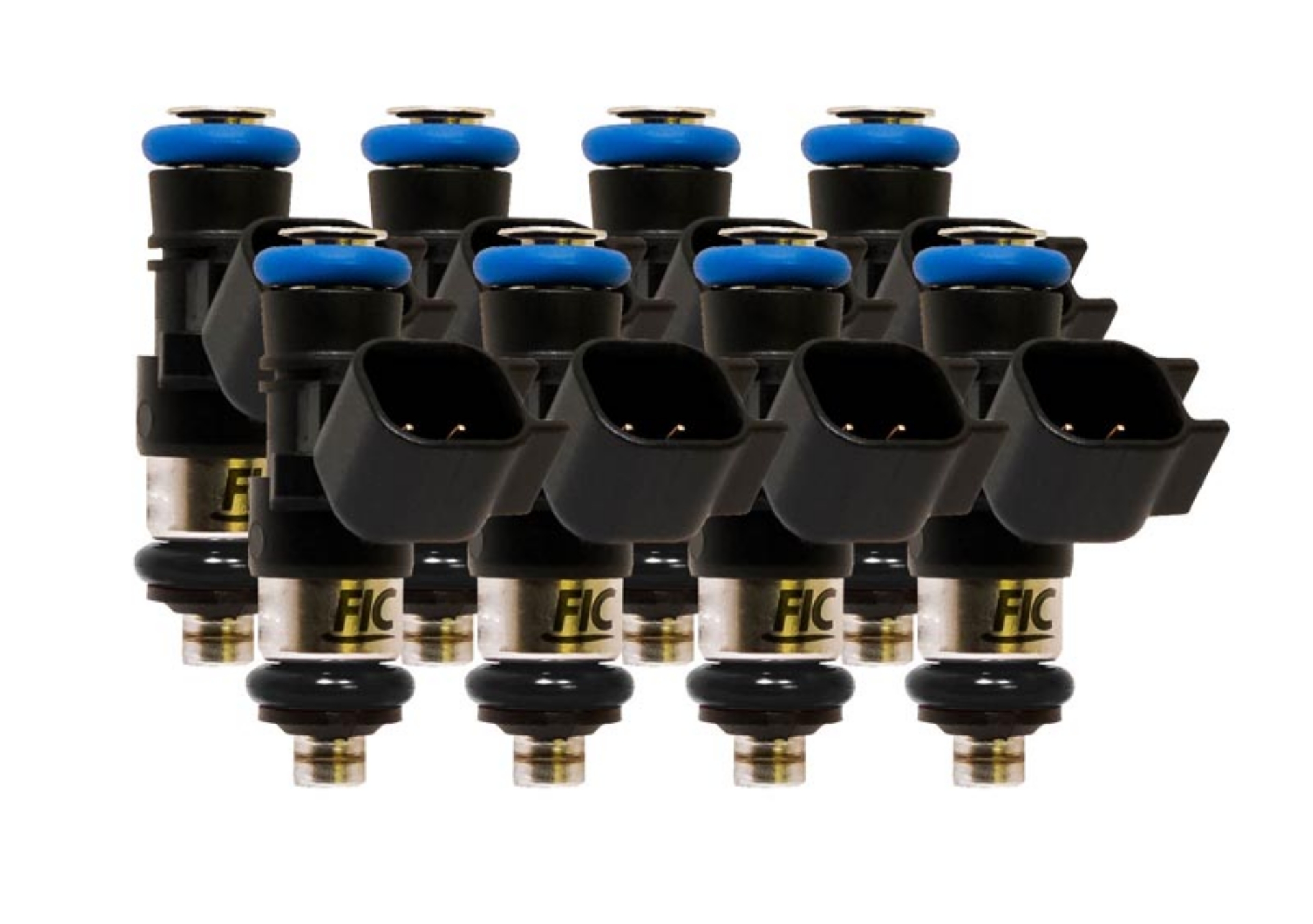 Picture of FICEight Cylinder 850cc Custom Injector Set (38mm height only)