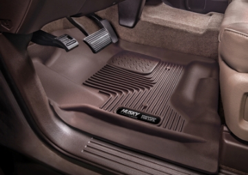 Picture of Husky Liners 14-17 Chevrolet Silverado 1500 Crew Cab X-Act Contour Cocoa 2nd Seat Floor Liner