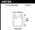 Picture of Hawk DTC-80 12-16 BMW 328i Rear Brake Pads