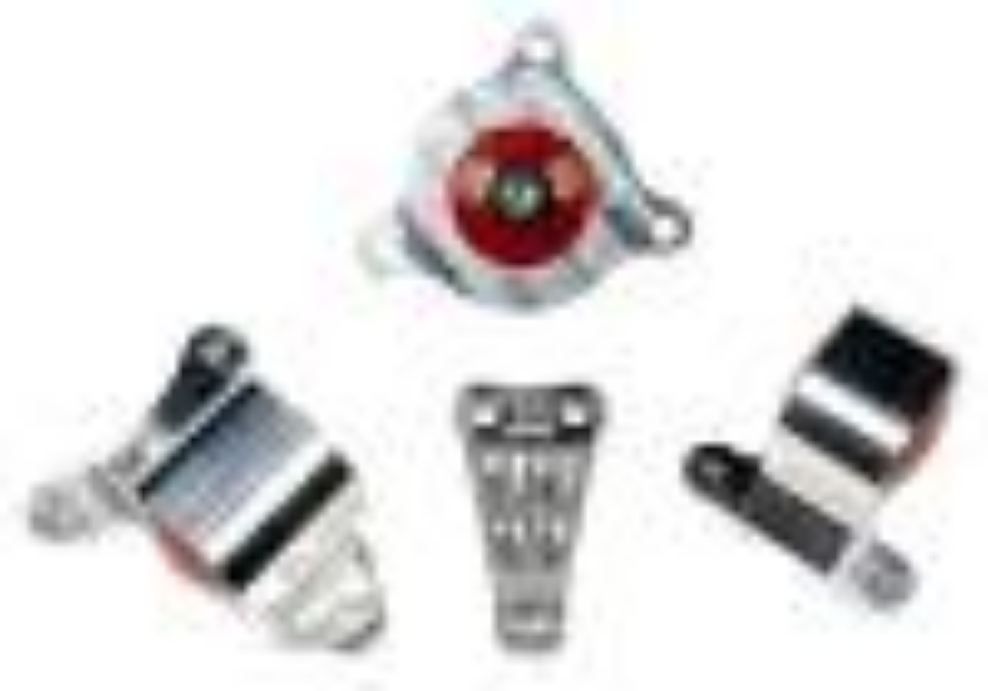 Picture of Innovative 02-06 Acura RSX K-Series Black Aluminum Mounts 60A Bushings Manual Trans Not K24 Trans