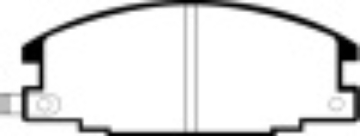 Picture of EBC 94-95 Honda Passport 2-6 Greenstuff Front Brake Pads