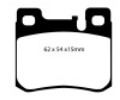 Picture of EBC 94-95 Mercedes-Benz C220 W202 2-2 ASC Yellowstuff Rear Brake Pads