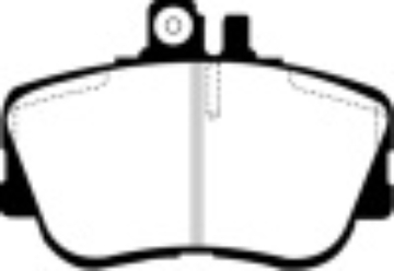 Picture of EBC 94-95 Mercedes-Benz C220 W202 2-2 Greenstuff Front Brake Pads