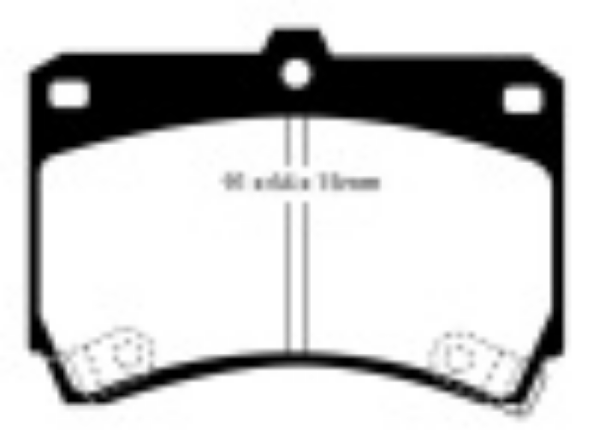 Picture of EBC 94-97 Ford Aspire 1-3 manual Redstuff Front Brake Pads
