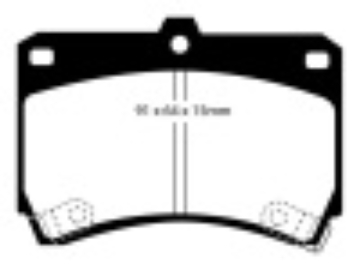 Picture of EBC 94-97 Ford Aspire 1-3 manual Yellowstuff Front Brake Pads