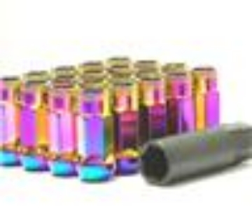 Picture of Wheel Mate Muteki SR48 Open End Locking Lug Nut Set of 4 - Pink 12x1-50 48mm