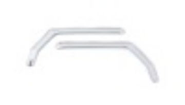 Picture of Putco 07-18 Jeep Wrangler JK - Front Only Element Chrome Window Visors