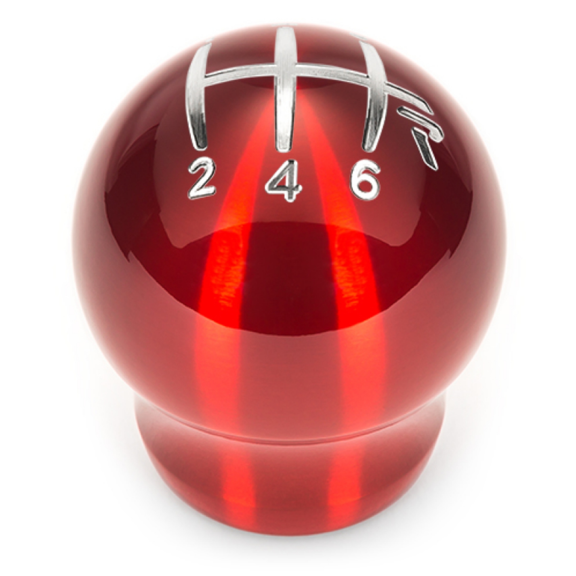 Picture of Raceseng Contour Shift Knob (Gate 3 Engraving) M10x1.25mm Adapter - Red Translucent