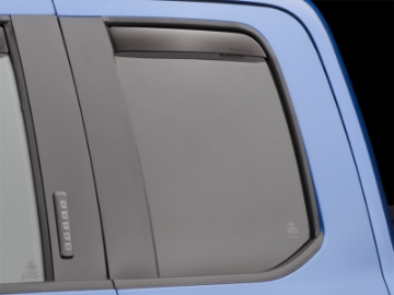 Picture of WeatherTech 2015+ Ford F-150 SuperCab Rear Side Window Deflectors - Dark Smoke