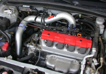 Picture of K&N Performance Intake Kit TYPHOON; HONDA CIVIC, L4-1.7L (CCA), 01-04; SILVER