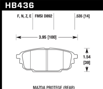Picture of Hawk Performance Ceramic Street Brake Pads