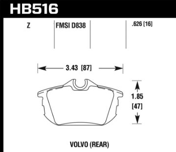 Picture of Hawk Performance Ceramic Street Brake Pads