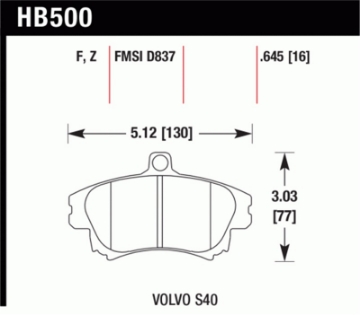 Picture of Hawk Performance Ceramic Street Brake Pads