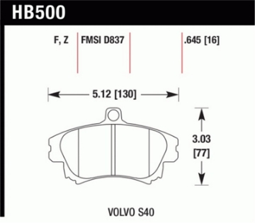 Picture of Hawk Performance Ceramic Street Brake Pads