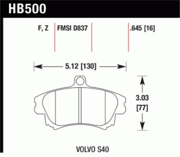 Picture of Hawk Performance Ceramic Street Brake Pads