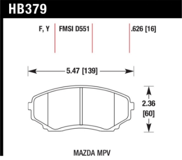 Picture of Hawk LTS Street Brake Pads