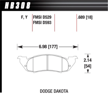 Picture of Hawk LTS Street Brake Pads