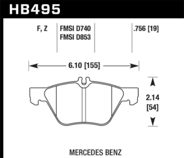 Picture of Hawk Performance Ceramic Street Brake Pads