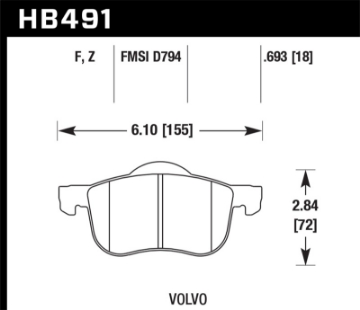 Picture of Hawk Performance Ceramic Street Brake Pads