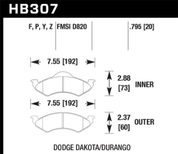 Picture of Hawk Super Duty Street Brake Pads