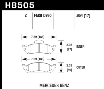 Picture of Hawk Performance Ceramic Street Brake Pads