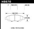 Picture of Hawk 93-97 Lexus GS300 /96-98 SC300 / 93-98 Toyota Supra (Non-Turbo) HPS Street Rear Brake Pads