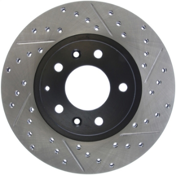 Picture of StopTech 06-10 Mazda Miata MX-5 Drilled & Slotted Front Left Rotor