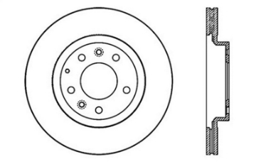 Picture of StopTech 06-10 Mazda Miata MX-5 Drilled & Slotted Front Right Rotor