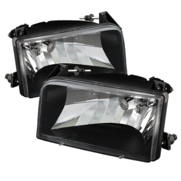 Picture of Xtune Ford F150/Bronco 92-96 Crystal Headlights Black HD-JH-FB92-BK