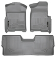 Picture of Husky Liners 09-12 Ford F-150 Super Crew Cab WeatherBeater Combo Gray Floor Liners