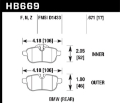 Picture of Hawk 09-12 BMW Z4 Performance Ceramic Rear Street Brake Pads