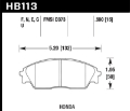 Picture of Hawk 88-91 Honda Civic 4WD / 90-91 CRX Si Blue 9012 Race Front Brake Pads