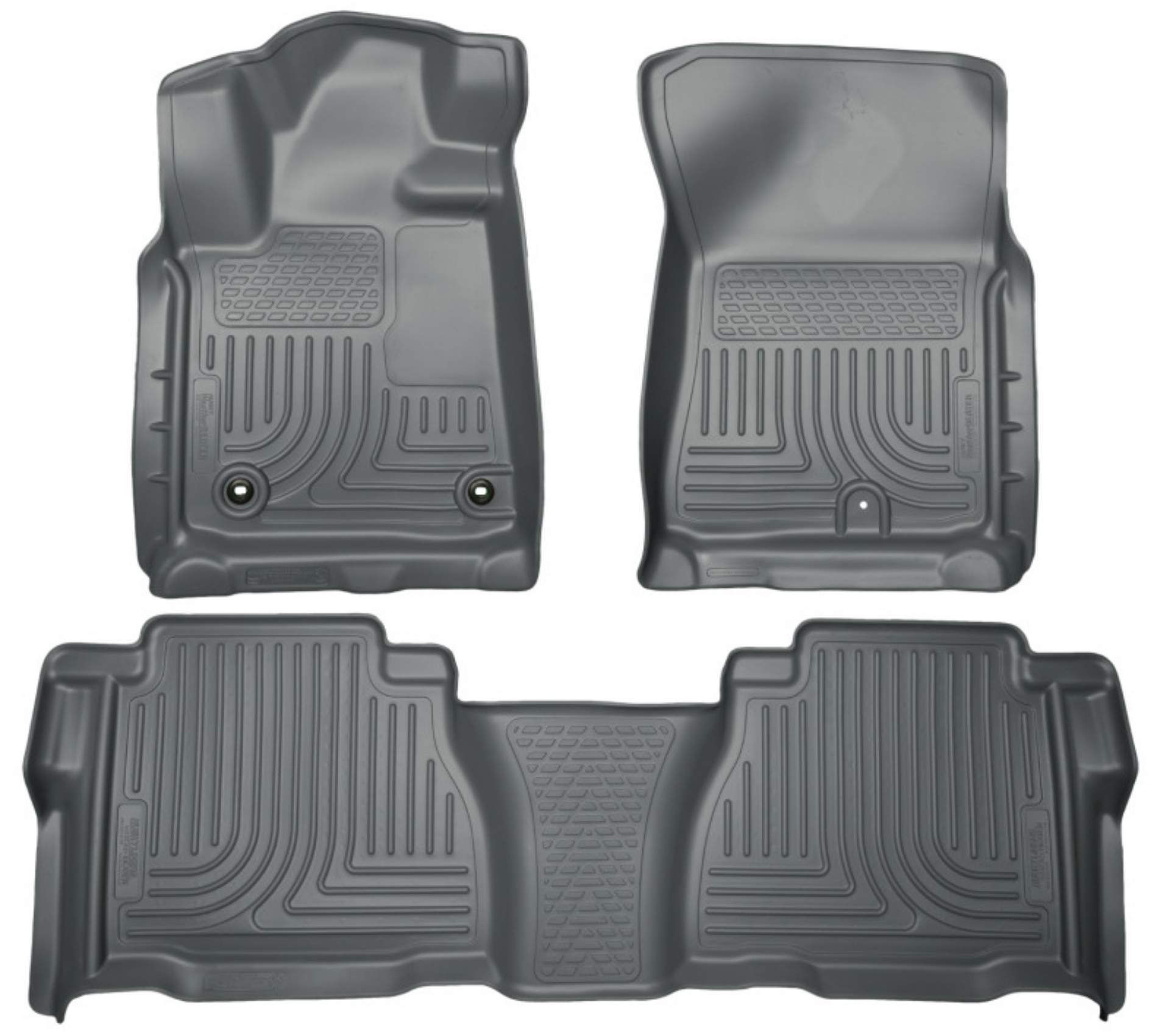 Picture of Husky Liners 12-13 Toyota Tundra Weatherbeater Grey Front & 2nd Seat Floor Liners